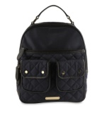 Burberry Double Pocket Quilted Blue Nylon Backpack