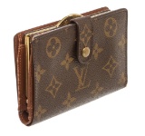 Louis Vuitton Monogram Canvas Leather French Purse Wallet