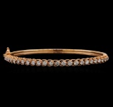 14KT Rose Gold 1.59 ctw Diamond Bracelet