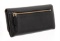Prada Black Pebbled Leather Flap Wallet
