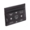 MCM Estate Black Reflective Nylon Leather Mini Card Case