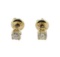 0.35 ctw Diamond Stud Earrings - 10KT & 14KT Yellow Gold