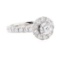 1.25 ctw Diamond Wedding Ring - 14KT White Gold