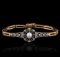 14KT Two-Tone Gold 0.26 ctw Diamond Bracelet