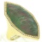 Ippolita 18K Yellow Gold Large Unique Black Mother of Pearl .65 ctw Diamond Ring