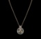 2.01 ctw Diamond Pendant With Chain - 14KT Tri Color Gold