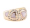 0.95 ctw Diamond and Mother of Pearl Ring - 14KT Rose Gold