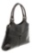 Gucci Black Perforated Leather Reins Hobo Bag