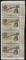 Uncut Sheet of (4) State of Louisiana Baby Bond Obsolete Notes