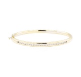 1.00 ctw Diamond Bangle Bracelet - 14KT Yellow Gold