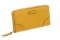 Gucci Yellow Diamante Coated Canvas Leather Zippy Wallet