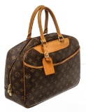 Louis Vuitton Monogram Canvas Leather Deauville Doctor Bag