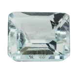 6.61 ct.Natural Emerald Cut Aquamarine