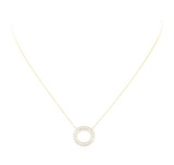 0.65 ctw Diamond Necklace - 14KT Yellow Gold