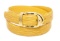 Louis Vuitton Yellow Epi Leather Skinny Classique Belt 85