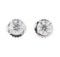 0.92 ctw Diamond Earrings - 14KT White Gold