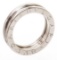 Bvlgari 18K White Gold B.zero1 Single Ring 52