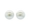 30mm Button Earrings - Silver Plated