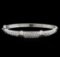 14KT White Gold 2.30 ctw Diamond Bangle Bracelet