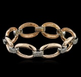 1.00 ctw Diamond Bracelet - 14KT Two-Tone Gold