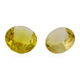 1.18 ctw.Natural Round Cut Citrine Quartz Parcel of Two