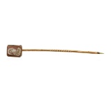 Cameo Stick Pin - Rose Gold Plated