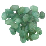 17.18 ctw Oval Mixed Emerald Parcel