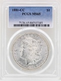 1881-CC $1 Morgan Silver Dollar Coin PCGS MS65