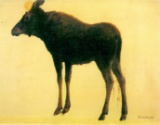 Elk by Albert Bierstadt