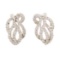 1.2 ctw Diamond Earrings - 18KT White Gold