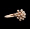 14KT Rose Gold 0.26 ctw Diamond Ring