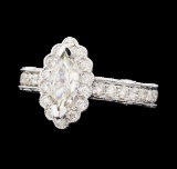 1.80 ctw Diamond Ring - 14KT White Gold