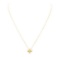 0.03 ctw Diamond and Pearl Cross Pendant with Chain - 14KT and 18KT Yellow Gold