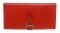 Hermes Red Box Leather Bearn Wallet