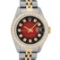 Rolex Ladies 2 Tone 14K Red Vignette VS Diamond Datejust Wristwatch