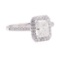 1.60 ctw Diamond Ring - 18KT White Gold