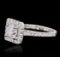 14KT White Gold 1.97 ctw Brilliant Cut Diamond Ring