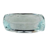 7.43 ct.Natural Cushion Cut Aquamarine