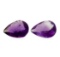 12.75 ctw. Natural Pear Cut Amethyst Parcel of Two
