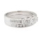 1.80 ctw Diamond Ring Soldered To Wedding Band - 14KT White Gold