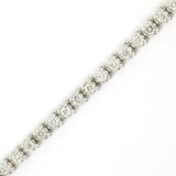 18kt White Gold 3.48 ctw Diamond Line Tennis Bracelet