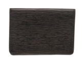 Louis Vuitton Black Epi Leather Bifold ID Holder