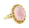 9.00 ctw Rose Quartz Ring - 18KT Yellow Gold