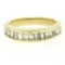 14kt Yellow Gold 1.00 ctw Baguette Diamond Channel Domed Wedding Band Ring