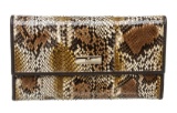 Gucci Brown Python Trifold Wallet