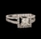 18KT White Gold 1.12 ctw Diamond Ring