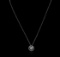 0.80 ctw Diamond Pendant Without Chain - 18KT White Gold