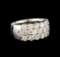 14KT White Gold 2.98 ctw Diamond Ring