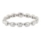 4.20 ctw Diamond Bracelet - 18KT White Gold