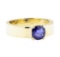 1.60 ctw Sapphire Mens' Band - 14KT Yellow Gold